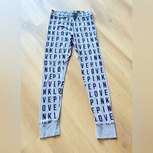 Victoria’s Secret PINK, small, gray, cuffed pajama pants